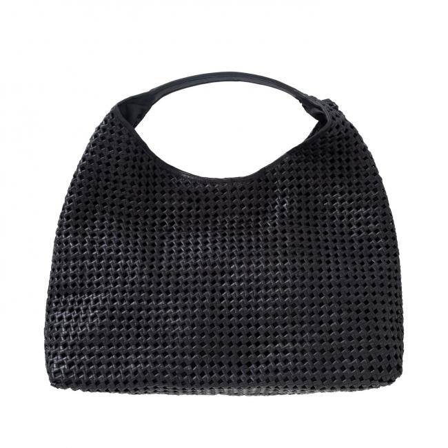 Tote bag en cuir au design noué avec anse à l'épaule