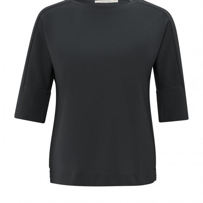 T-shirt avec empiècement aux manches et coupe classique