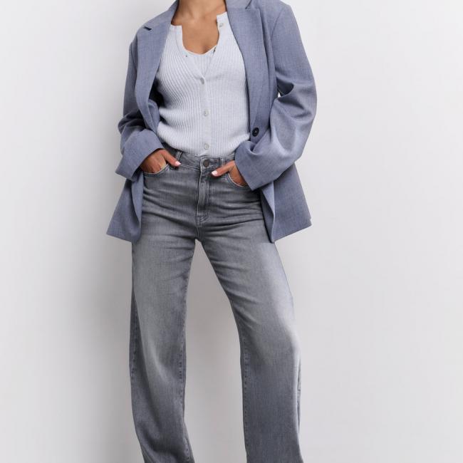 Jean ample à taille haute (L34)