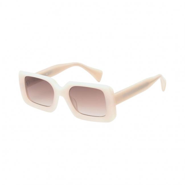 Lunettes rose pâle carrées Pamela