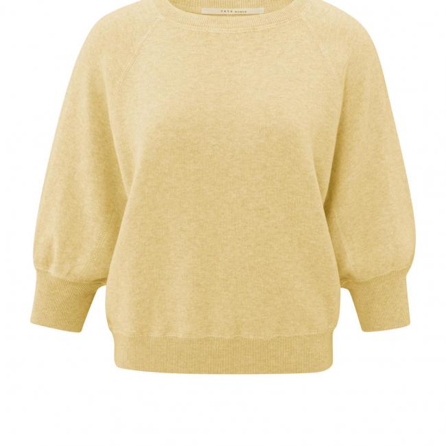 Pull doux à manches raglan et encolure ronde