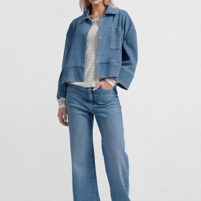 Jean ample à taille haute (L34)