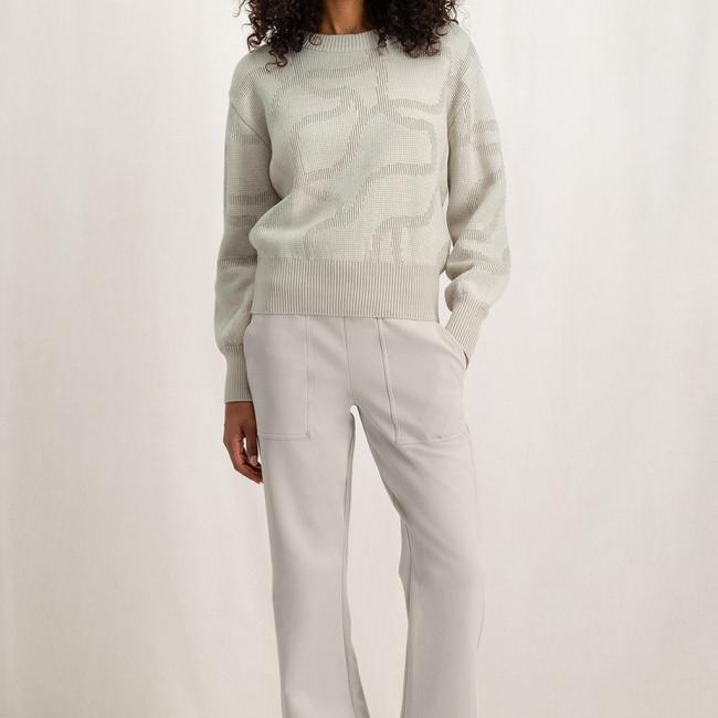 Pantalon évasé en jersey avec cordon de serrage et poches
