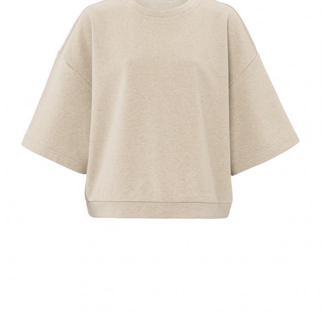 Sweat-shirt oversize à manches courtes et larges