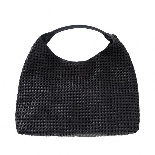 Tote bag en cuir au design noué avec anse à l'épaule