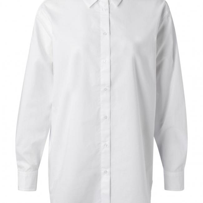 Classic poplin shirt with oversized boyfriend fit
