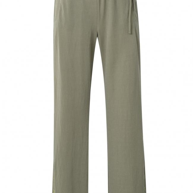 Pantalon confortable avec taille élastique et boutons