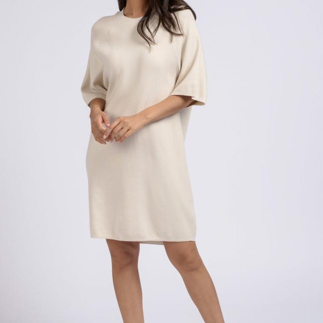 Robe T-shirt manches courtes à col rond
