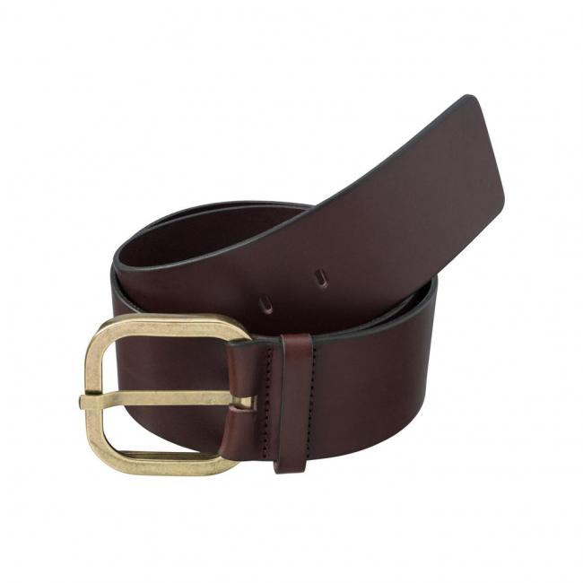 Grosse ceinture en cuir avec boucle carrée