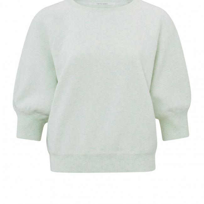 Pull col rond à demi-manches raglan