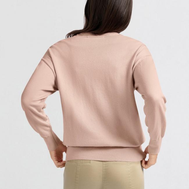 Pull avec col rond plongeant et débardeur assorti
