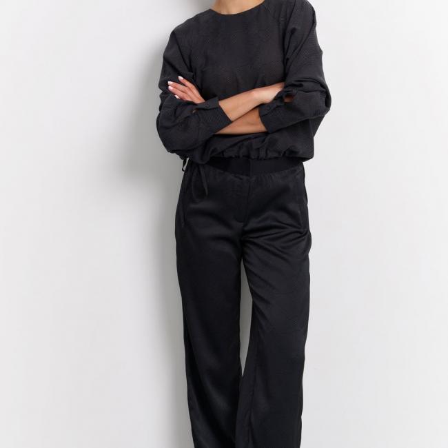 Pantalon large avec imprimé