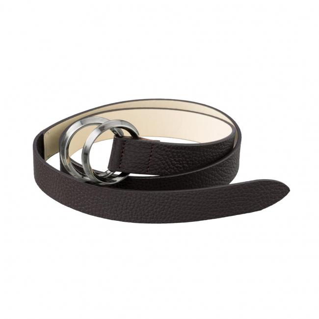 Ceinture en cuir avec double boucle