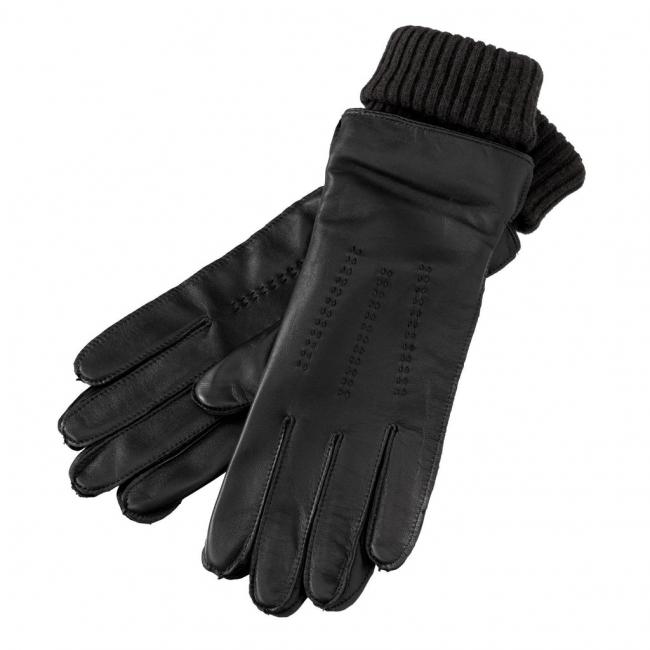 Gants en cuir avec points de couture