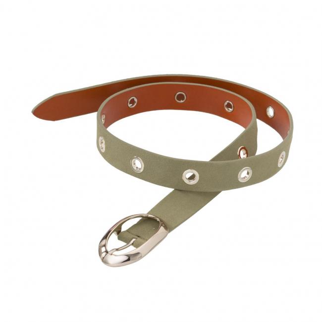 Ceinture en daim à boucle ovale