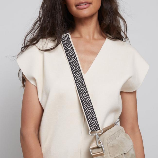 Pull sans manches col V, coupe décontractée