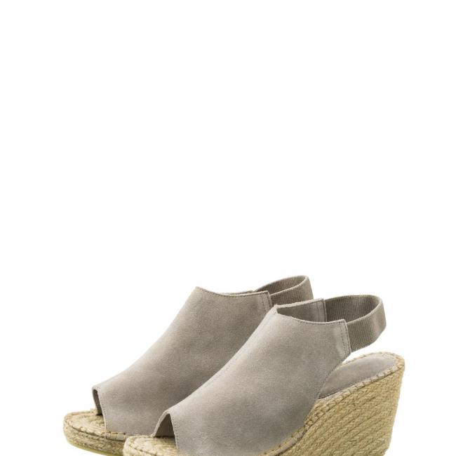 Espadrilles compensées en suédine