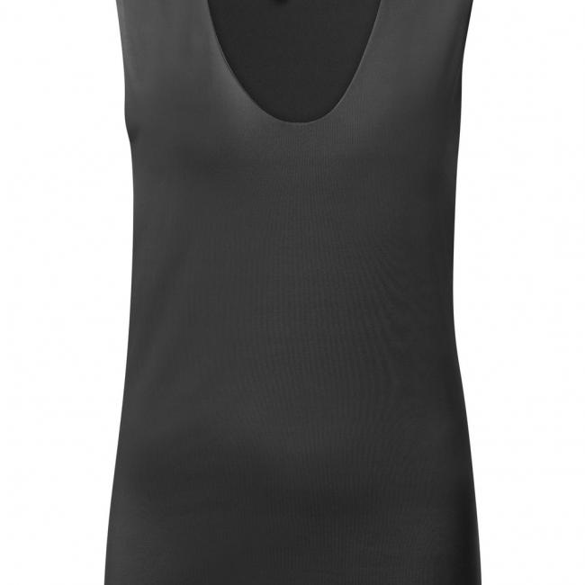 Round V neck singlet