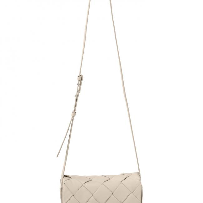 Sac en cuir tressé avec bandoulière ajustable
