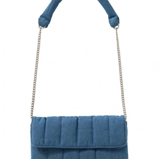 Sac bandoulière en denim rembourré
