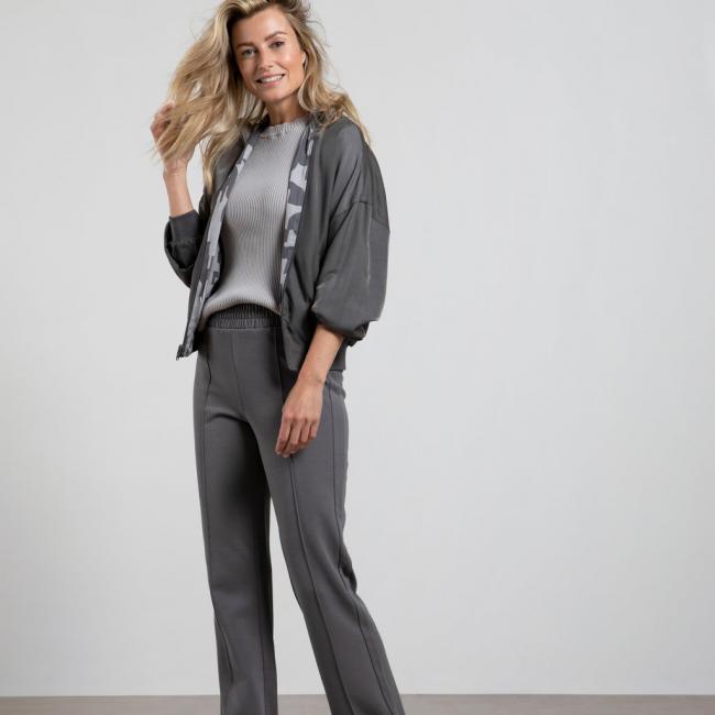Veste bomber réversible, manches ballon 7/8 et zip