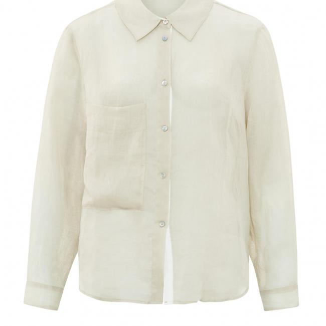 Chemise à manches longues avec poche de poitrine