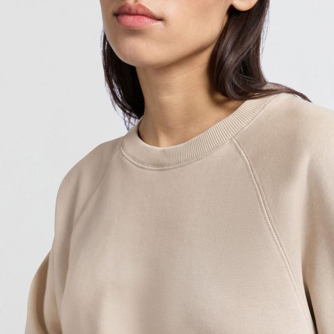 Sweat-shirt à col rond et manches raglan