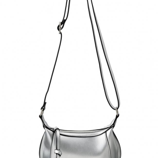 Sac en bandoulière simili cuir avec zip et détails de coutur
