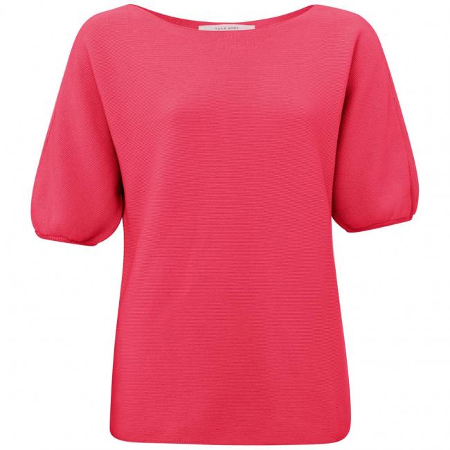 Pull col bateau, manches courtes bouffantes, coupe droite