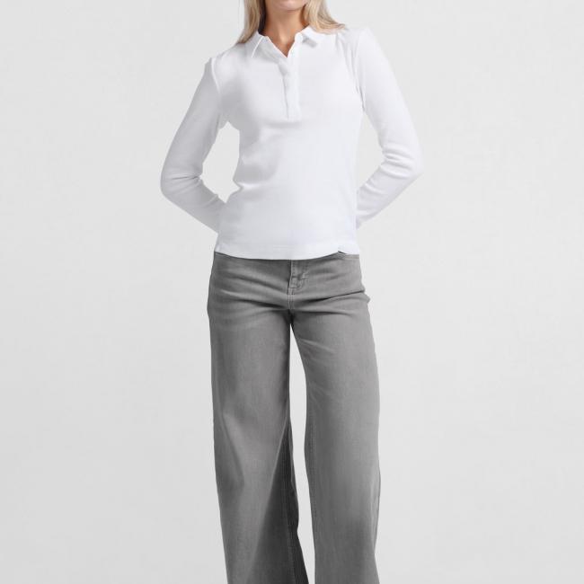 Pantalon en denim extra large à taille haute - L32