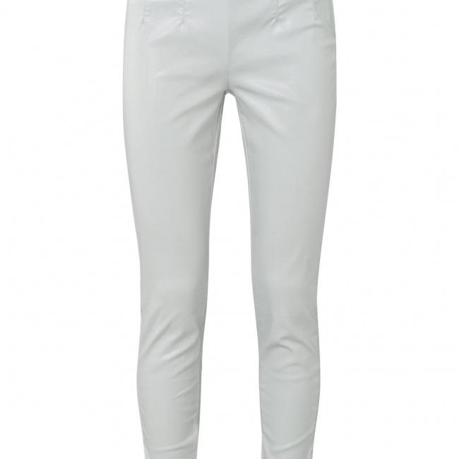Legging enduit taille haute, fausse poches arrières, fermetu
