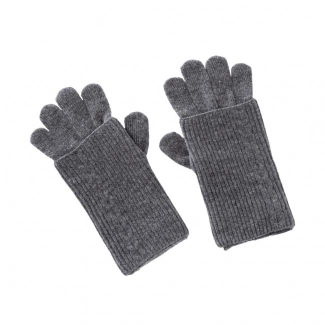 Gants en maille torsadée