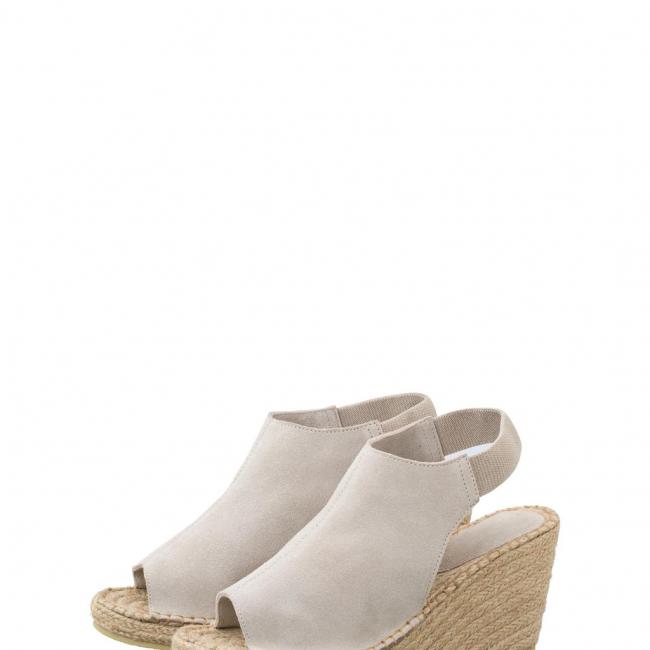 Espadrilles compensées en suédine
