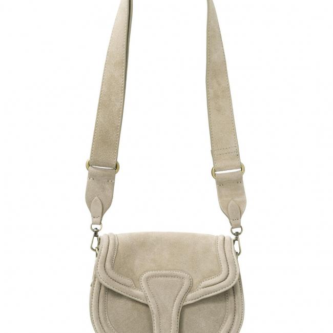Sac à main en suédine, anse ajustable