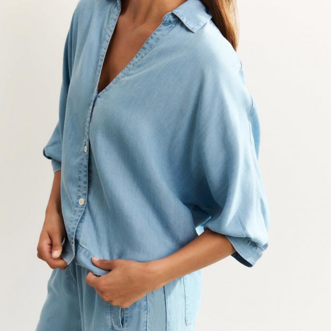 Chemise légère en chambray