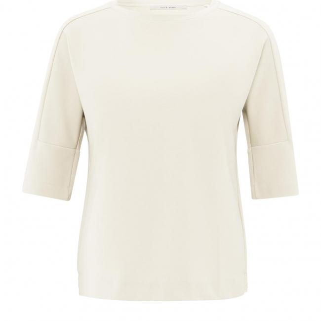 T-shirt avec empiècement aux manches et coupe classique