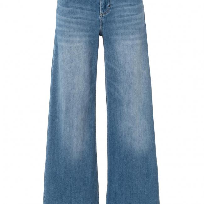 Pantalon en denim extra large à taille haute - L30