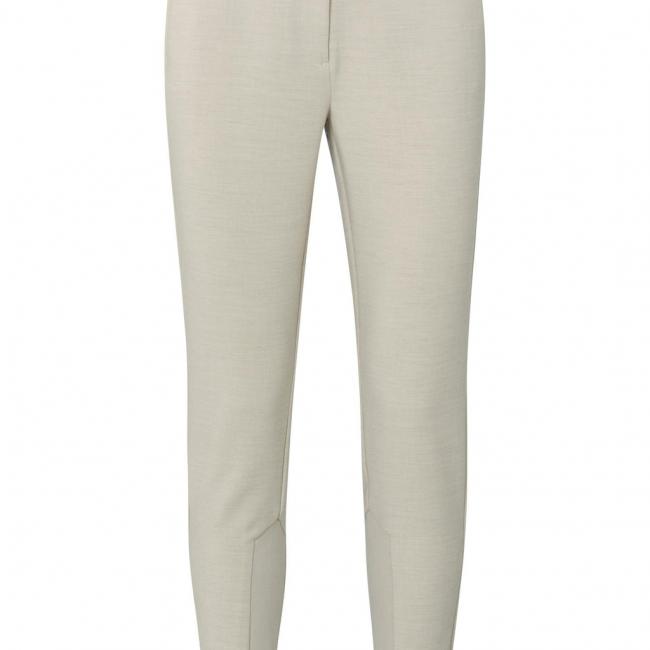 Pantalon près du corps, poches, zip et détails côtelés