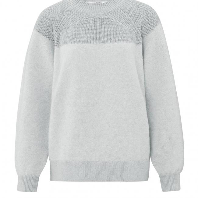Pull multitextures à col rond