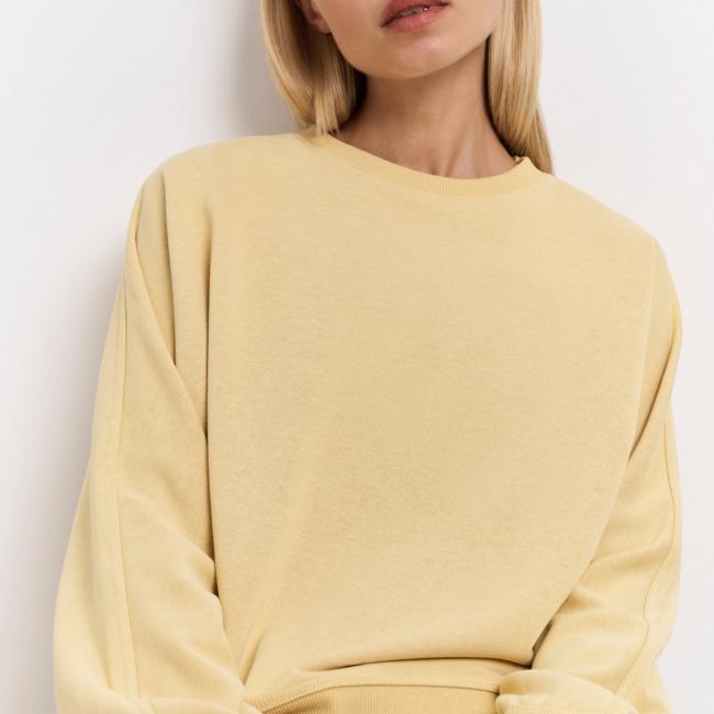 Sweat-shirt à petite fente et coupe ample