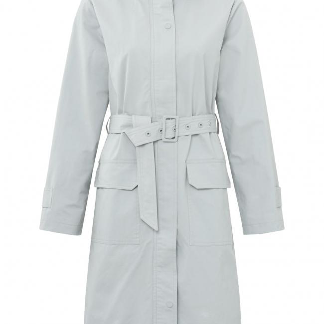 Parka avec capuche, manches longues, zip et boutons