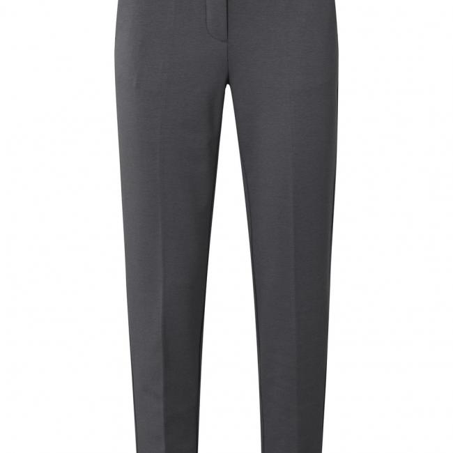 Pantalon droit de costume en jersey, taille élastiquée