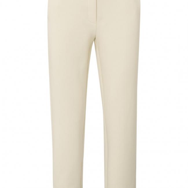 Pantalon de tailleur en jersey à revers