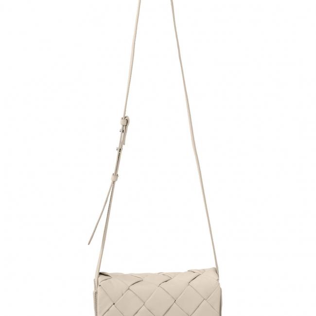 Sac en cuir tressé avec bandoulière ajustable