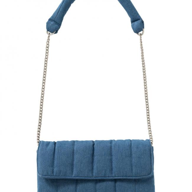 Sac bandoulière en denim rembourré