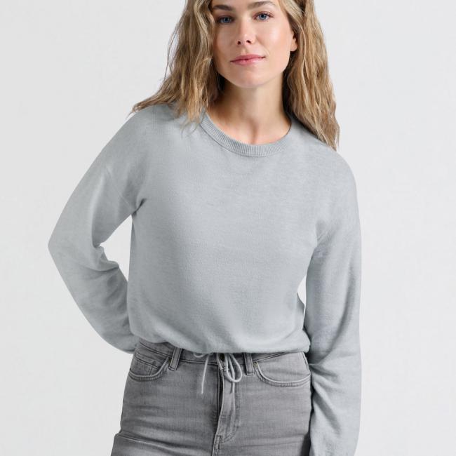 Pull avec cordons à l'ourlet et coupe ample