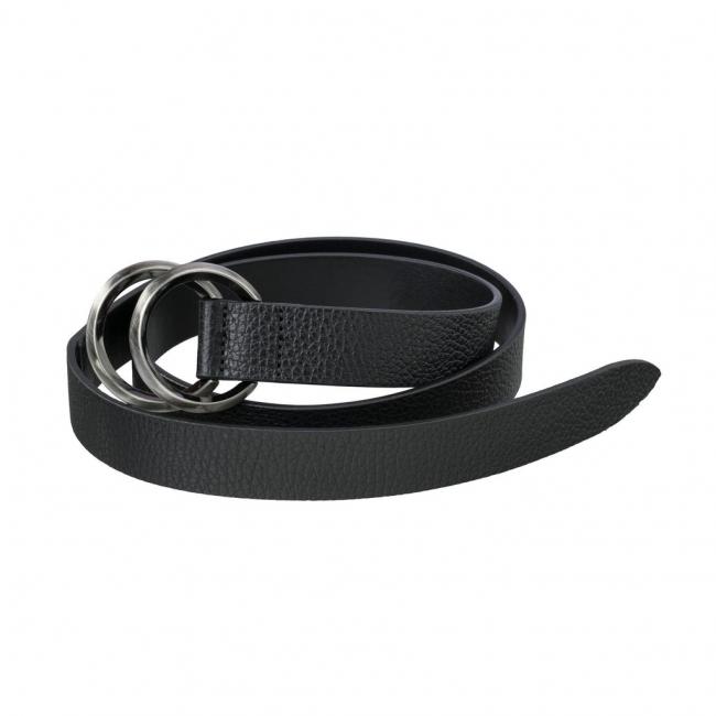 Ceinture en cuir avec double boucle