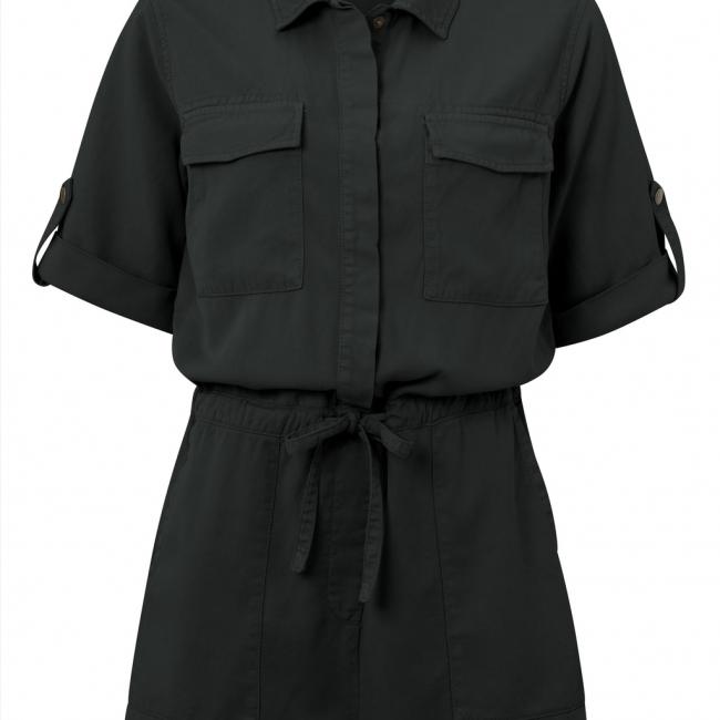 Shortsleeve cargo playsuit